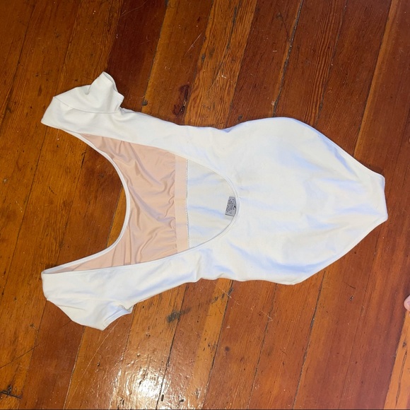 Danskin American Apparel Bodysuit Low Back Leotard - Picture 4 of 5
